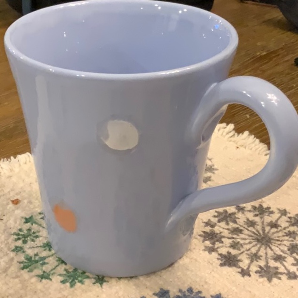 RARE COLOR Vietri - Italian - Pallini Lilac Polka Dot Mug